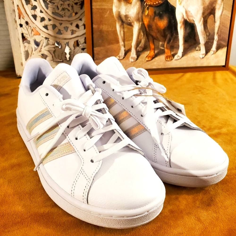 🆕️ Women's Adidas Grand Court Sz 9 White/Alumina